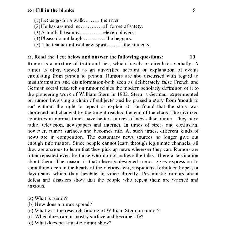 Sub Inspactor exam question 2024