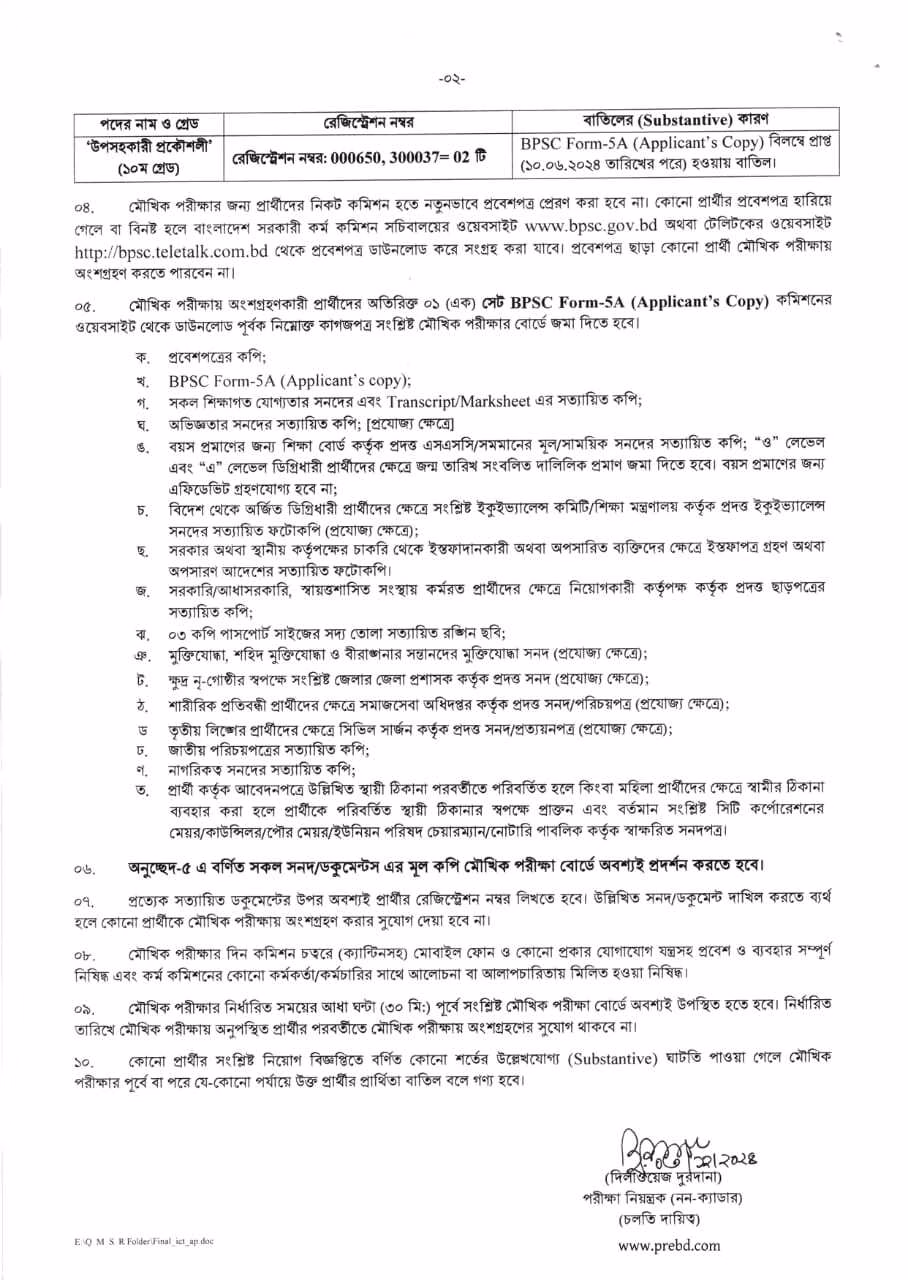 Sub-Assistant Engineer Exam Schedule