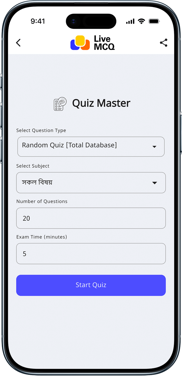 App Screen Mockup 04 - Live MCQ